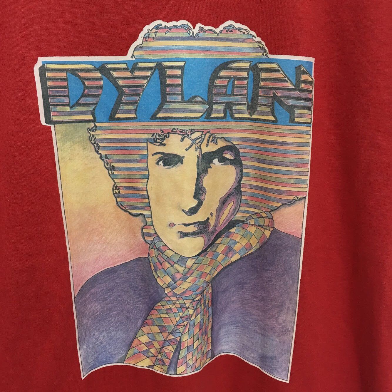 Band Tees × Vintage True Vintage 1970s BOB DYLAN World Tour Tee Shirt Folk Size US M / EU 48-50 / 2 - 3 Thumbnail
