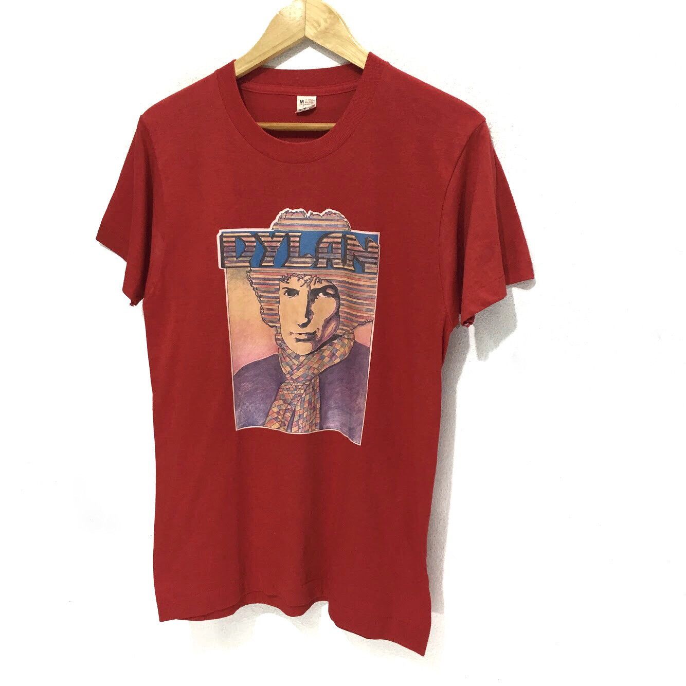 Band Tees × Vintage True Vintage 1970s BOB DYLAN World Tour Tee Shirt Folk Size US M / EU 48-50 / 2 - 7 Thumbnail