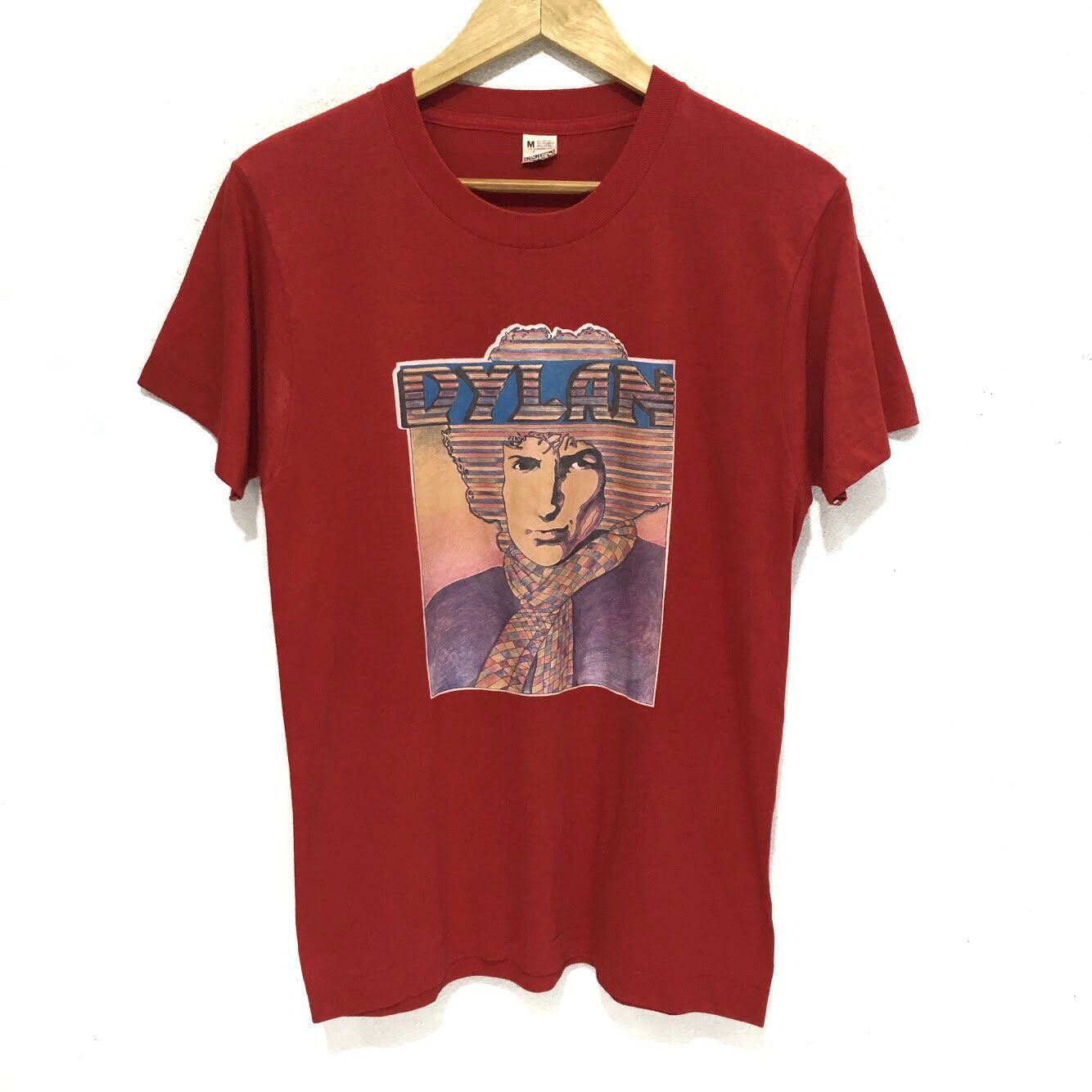 Band Tees × Vintage True Vintage 1970s BOB DYLAN World Tour Tee Shirt Folk Size US M / EU 48-50 / 2 - 1 Thumbnail