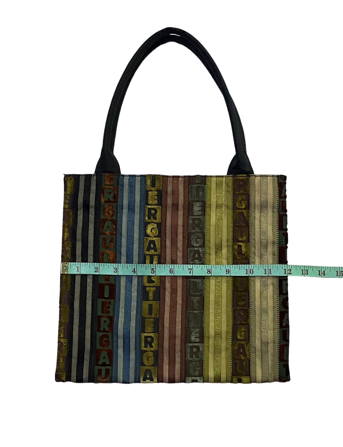 Jean Paul Gaultier Jean Paul Gaultier Tyrolean Tape Tote Bag Multicolor Size ONE SIZE - 7 Thumbnail