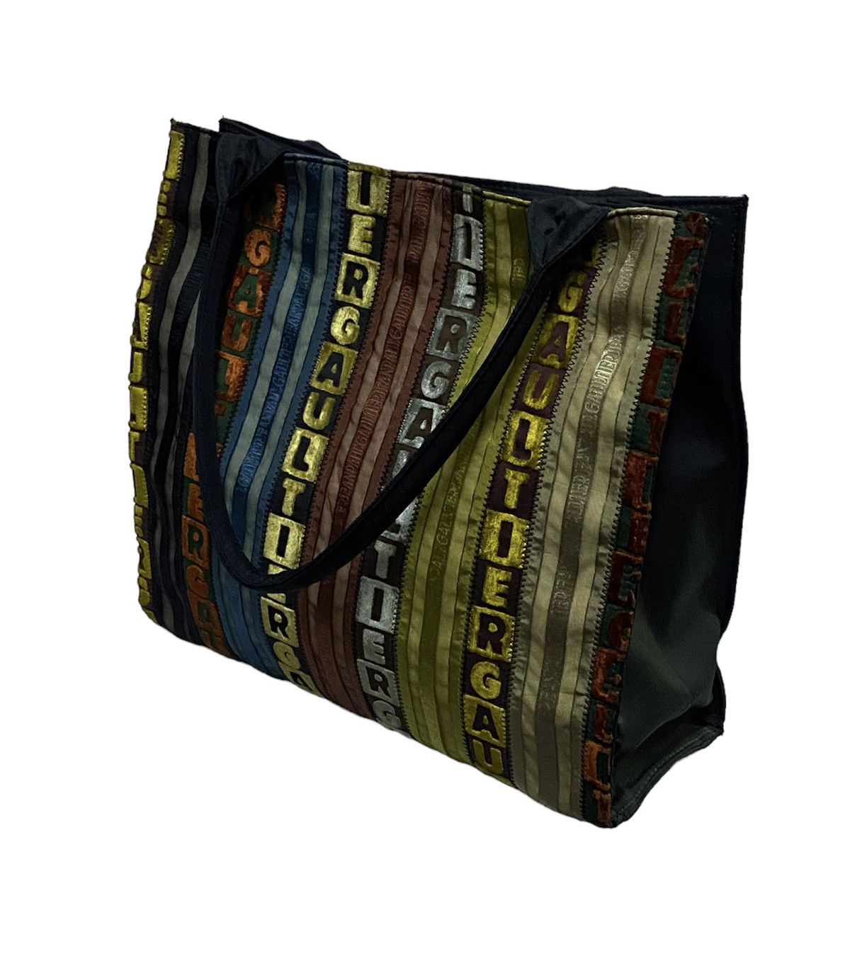 Jean Paul Gaultier Jean Paul Gaultier Tyrolean Tape Tote Bag Multicolor Size ONE SIZE - 9 Thumbnail