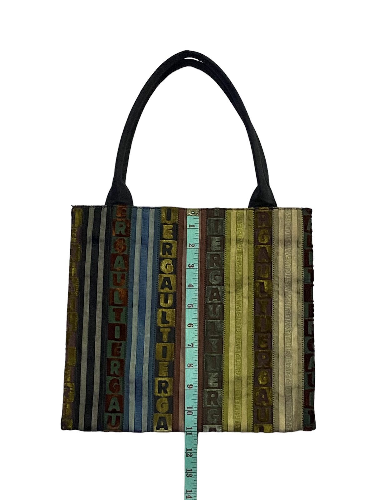 Jean Paul Gaultier Jean Paul Gaultier Tyrolean Tape Tote Bag Multicolor Size ONE SIZE - 6 Thumbnail