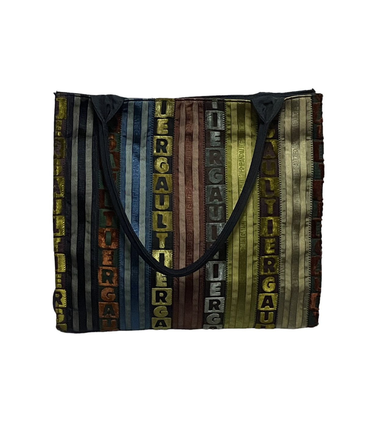 Jean Paul Gaultier Jean Paul Gaultier Tyrolean Tape Tote Bag Multicolor Size ONE SIZE - 18 Thumbnail