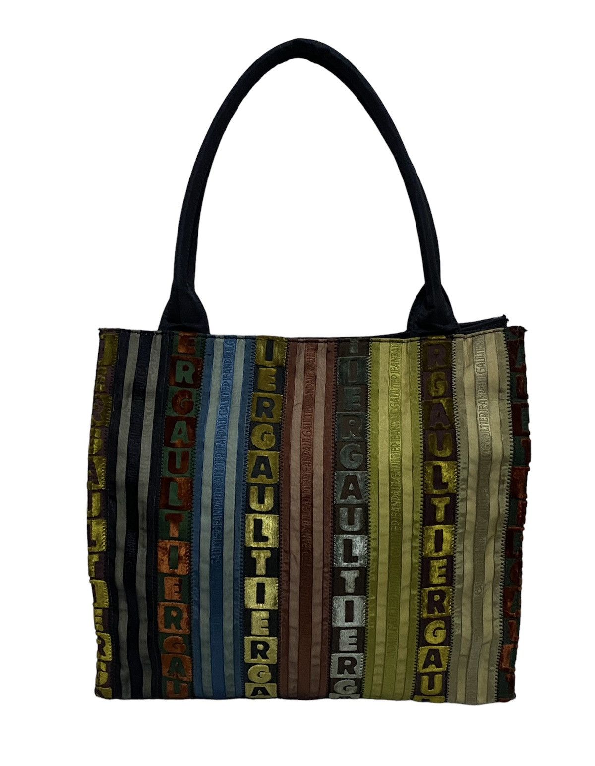 Jean Paul Gaultier Jean Paul Gaultier Tyrolean Tape Tote Bag Multicolor Size ONE SIZE - 24 Thumbnail