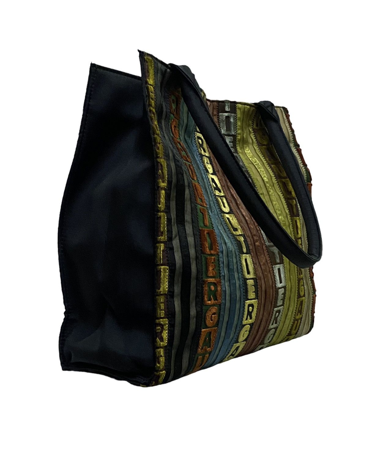 Jean Paul Gaultier Jean Paul Gaultier Tyrolean Tape Tote Bag Multicolor Size ONE SIZE - 11 Thumbnail