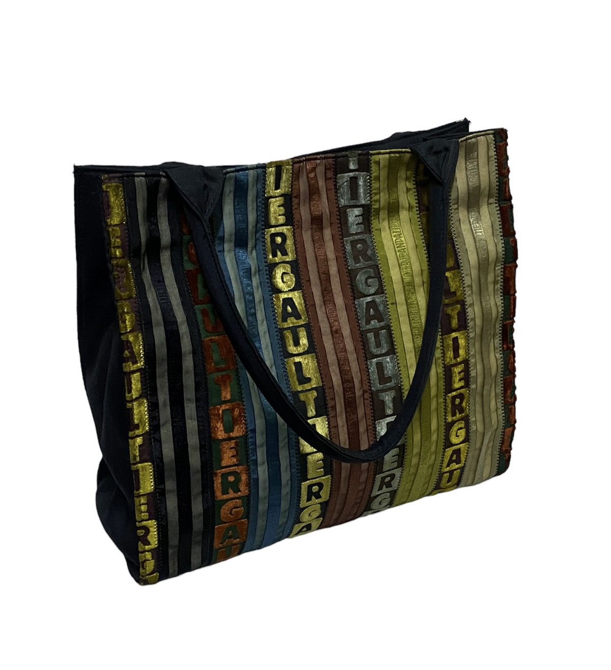 Jean Paul Gaultier Jean Paul Gaultier Tyrolean Tape Tote Bag Multicolor Size ONE SIZE - 10 Thumbnail