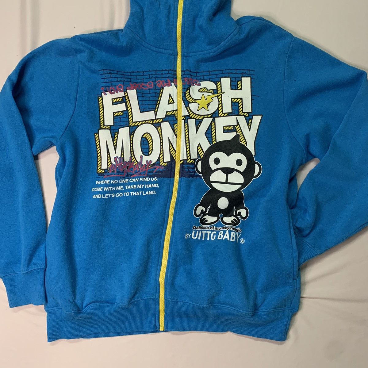 Designer Vintage Hyper Primates UITTG Baby Full Zipper Sweater Size US L / EU 52-54 / 3 - 2 Thumbnail