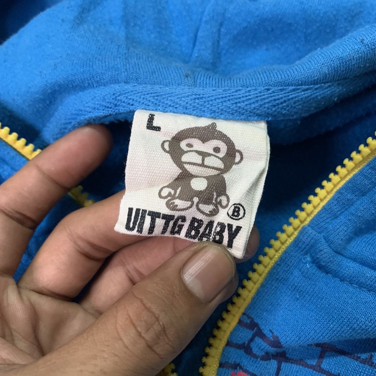 Designer Vintage Hyper Primates UITTG Baby Full Zipper Sweater Size US L / EU 52-54 / 3 - 6 Thumbnail