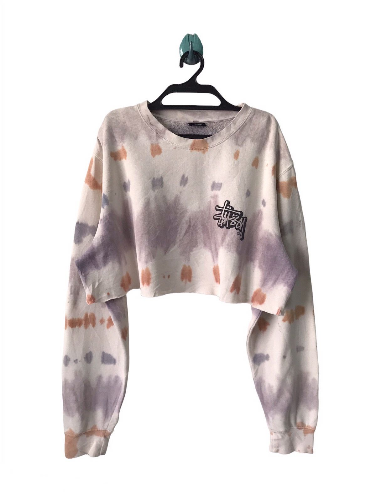Stussy Vtg Stussy Crop/Half Style Sweatshirt Dyed Custom Like Size US M / EU 48-50 / 2 - 2 Thumbnail