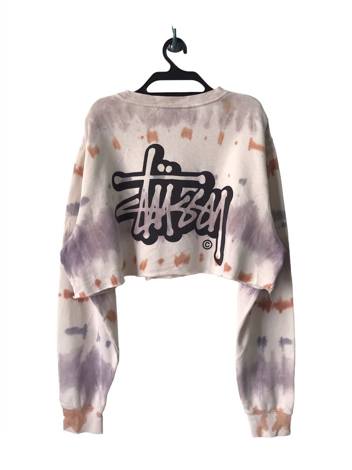 Stussy Vtg Stussy Crop/Half Style Sweatshirt Dyed Custom Like Size US M / EU 48-50 / 2 - 1 Thumbnail