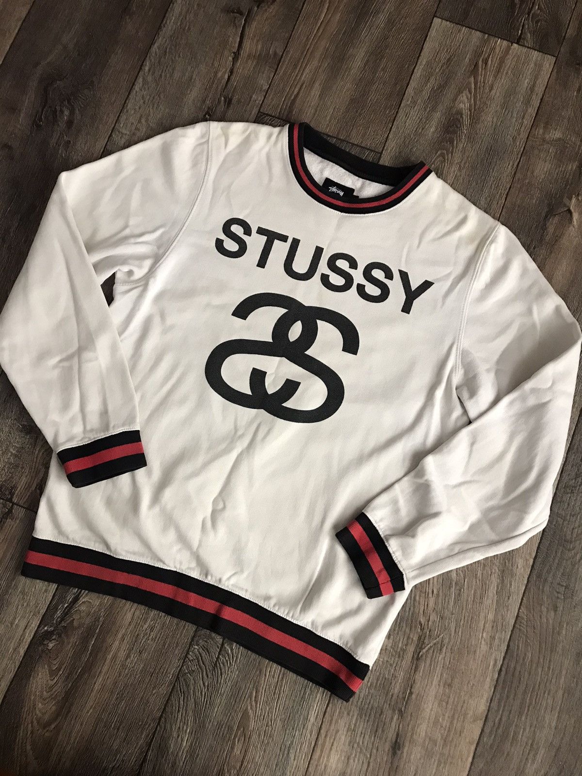 Stussy Vintage Stussy Double S Logo Sweatshirt Size US XL / EU 56 / 4 - 2 Thumbnail