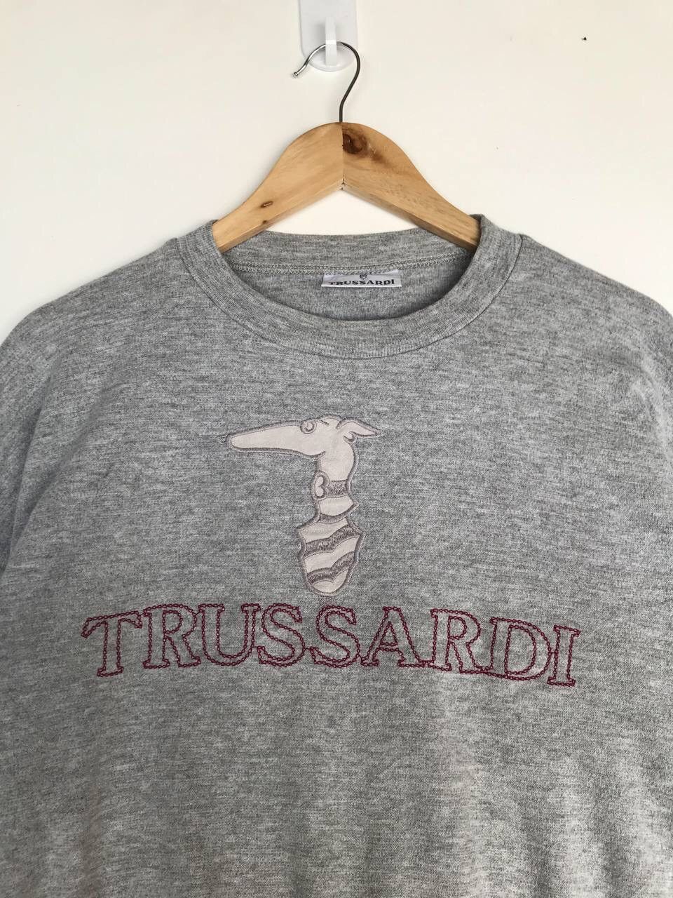 Trussardi Vintage 90s Trussardi Sweatshirt Crewneck Baggy Oversized Size US L / EU 52-54 / 3 - 2 Thumbnail