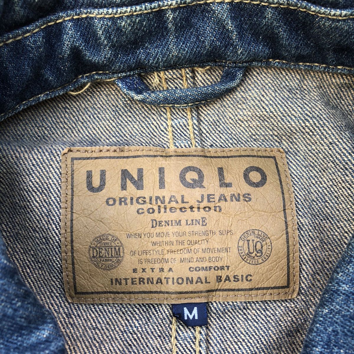 Japanese Brand × Uniqlo 🔥Rare🔥🇯🇵Uniqlo Distress Rips Four Pocket Stylish Denim Jacket Size US M / EU 48-50 / 2 - 15 Thumbnail