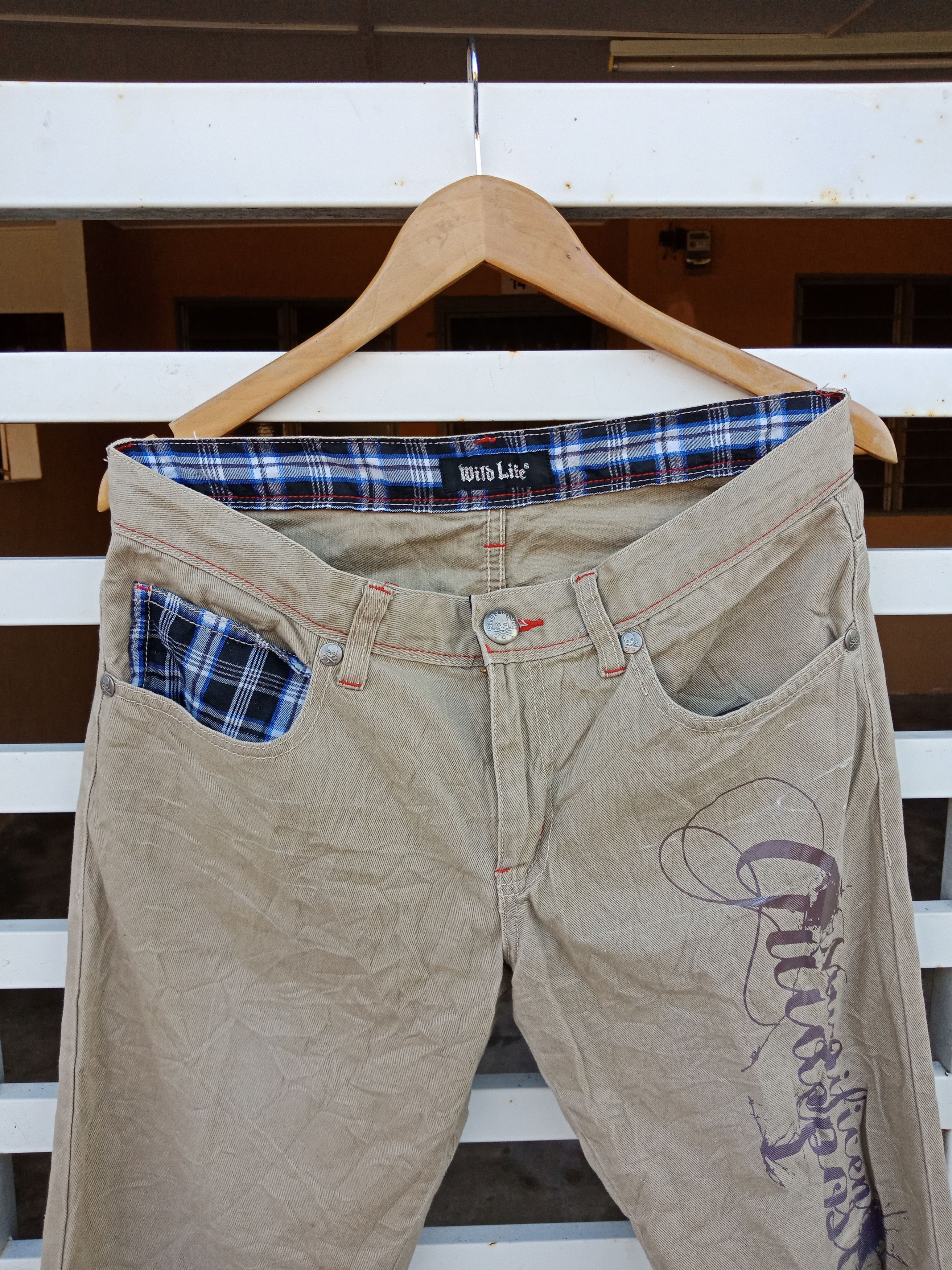 semanticdesign Wild Life Avant Garde Words Pants Size US 33 - 5 Thumbnail