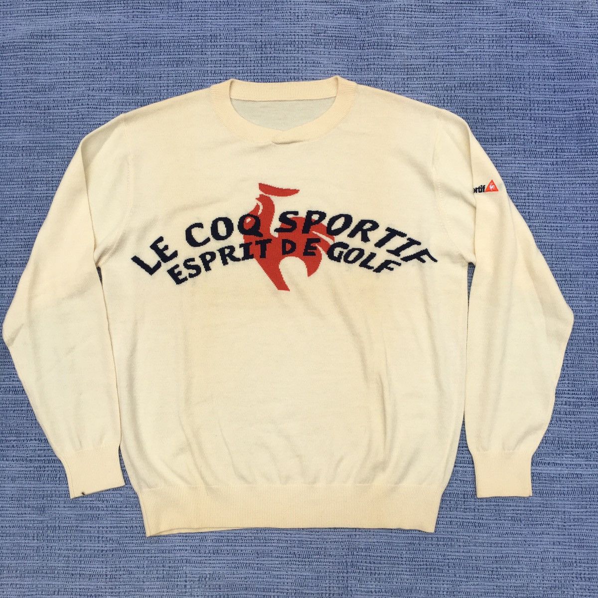 Le Coq Sportif vintage 90s le coq sportif knitweat Size US L / EU 52-54 / 3 - 2 Thumbnail