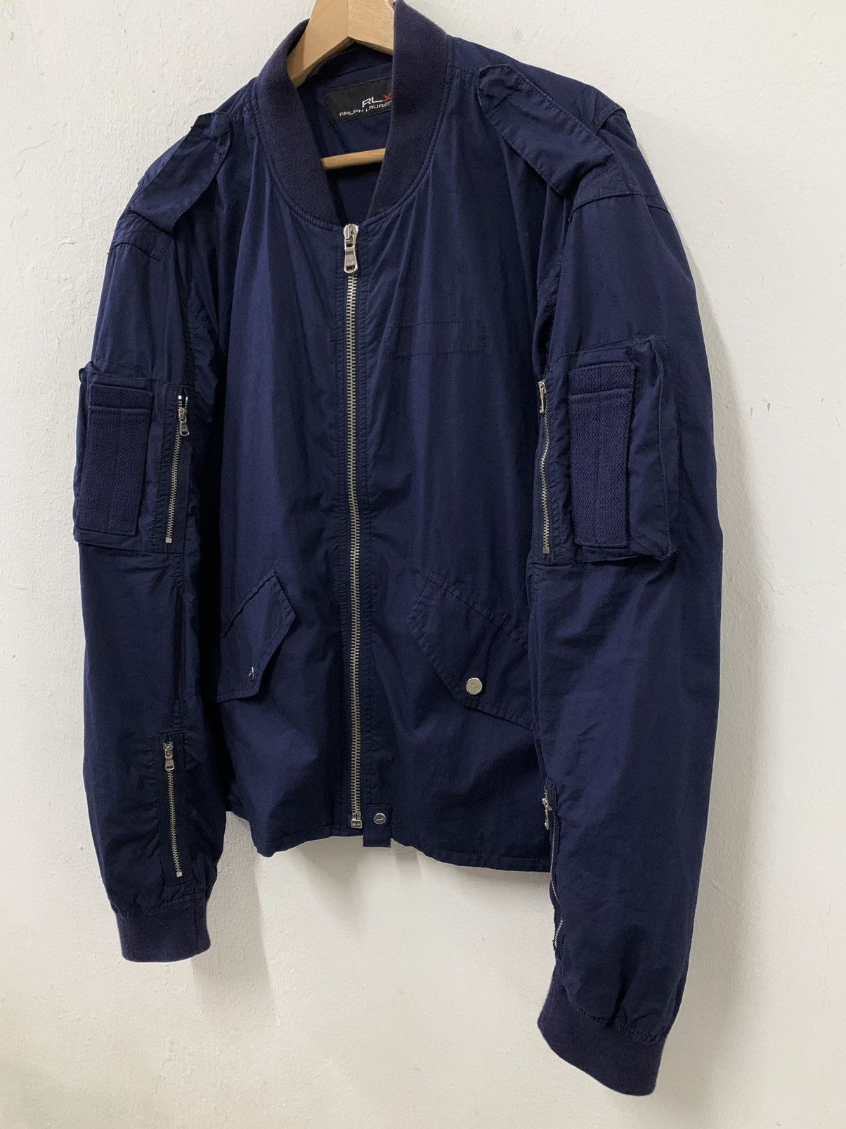 RLX Ralph Lauren RLX Ralph Lauren Multi Pocket Zipper Light Bomber Jacket Size US L / EU 52-54 / 3 - 4 Thumbnail