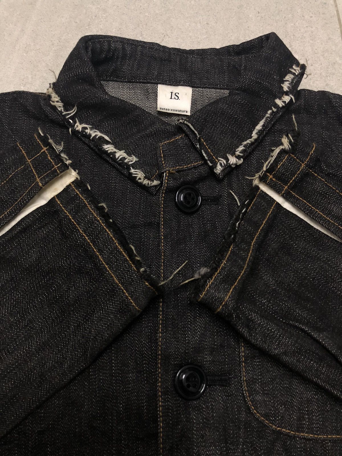 Issey Miyake Issey Miyake Sunao Kuwahara Indigo Trucker Denim Jacket Size S / US 4 / IT 40 - 9 Thumbnail