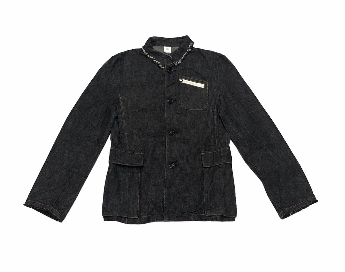 Issey Miyake Sunao Kuwahara Indigo Trucker Denim Jacket
