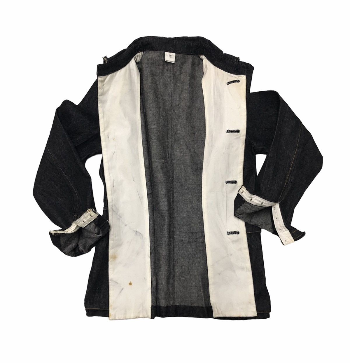 Issey Miyake Issey Miyake Sunao Kuwahara Indigo Trucker Denim Jacket Size S / US 4 / IT 40 - 2 Thumbnail