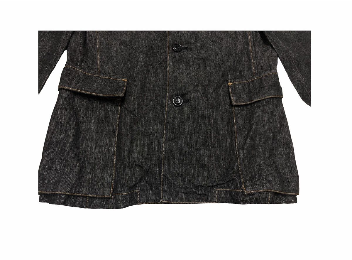 Issey Miyake Issey Miyake Sunao Kuwahara Indigo Trucker Denim Jacket Size S / US 4 / IT 40 - 6 Thumbnail