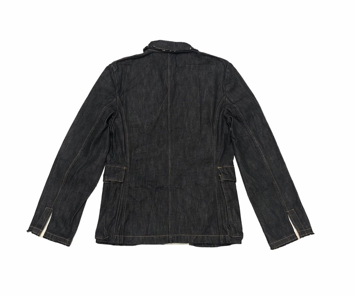 Issey Miyake Issey Miyake Sunao Kuwahara Indigo Trucker Denim Jacket Size S / US 4 / IT 40 - 3 Thumbnail