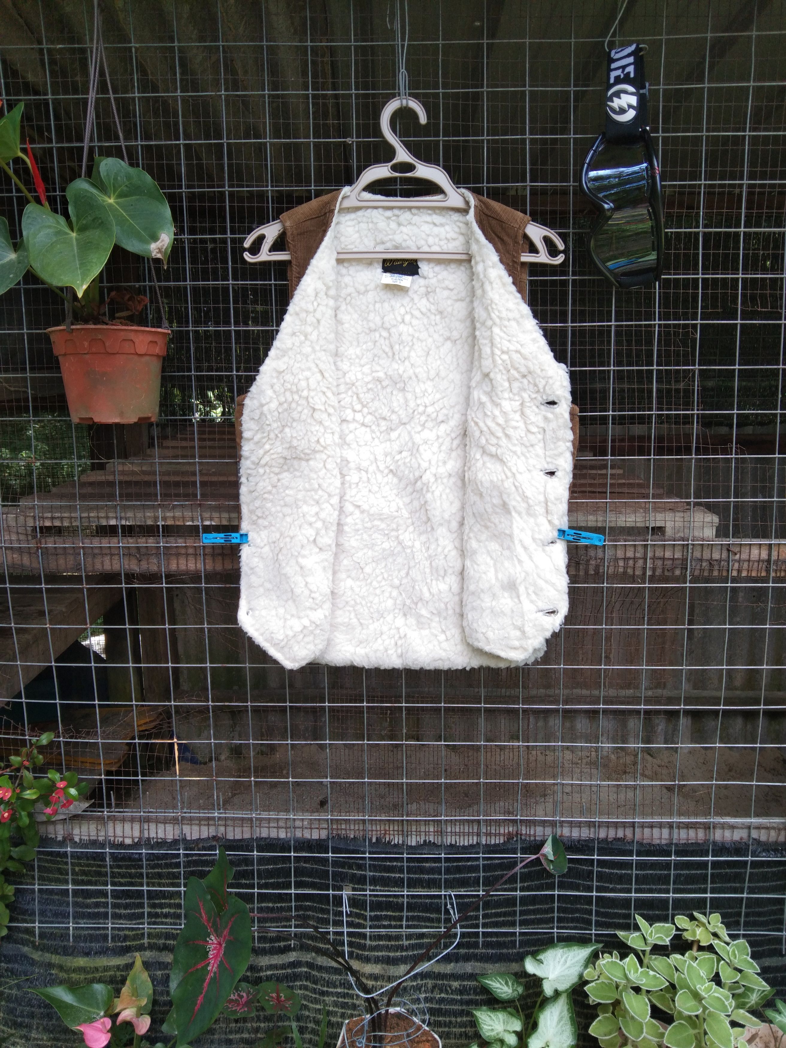 Vintage × Wrangler WRANGLER COLDUROY VEST LINING SHERPA Size US S / EU 44-46 / 1 - 2 Thumbnail
