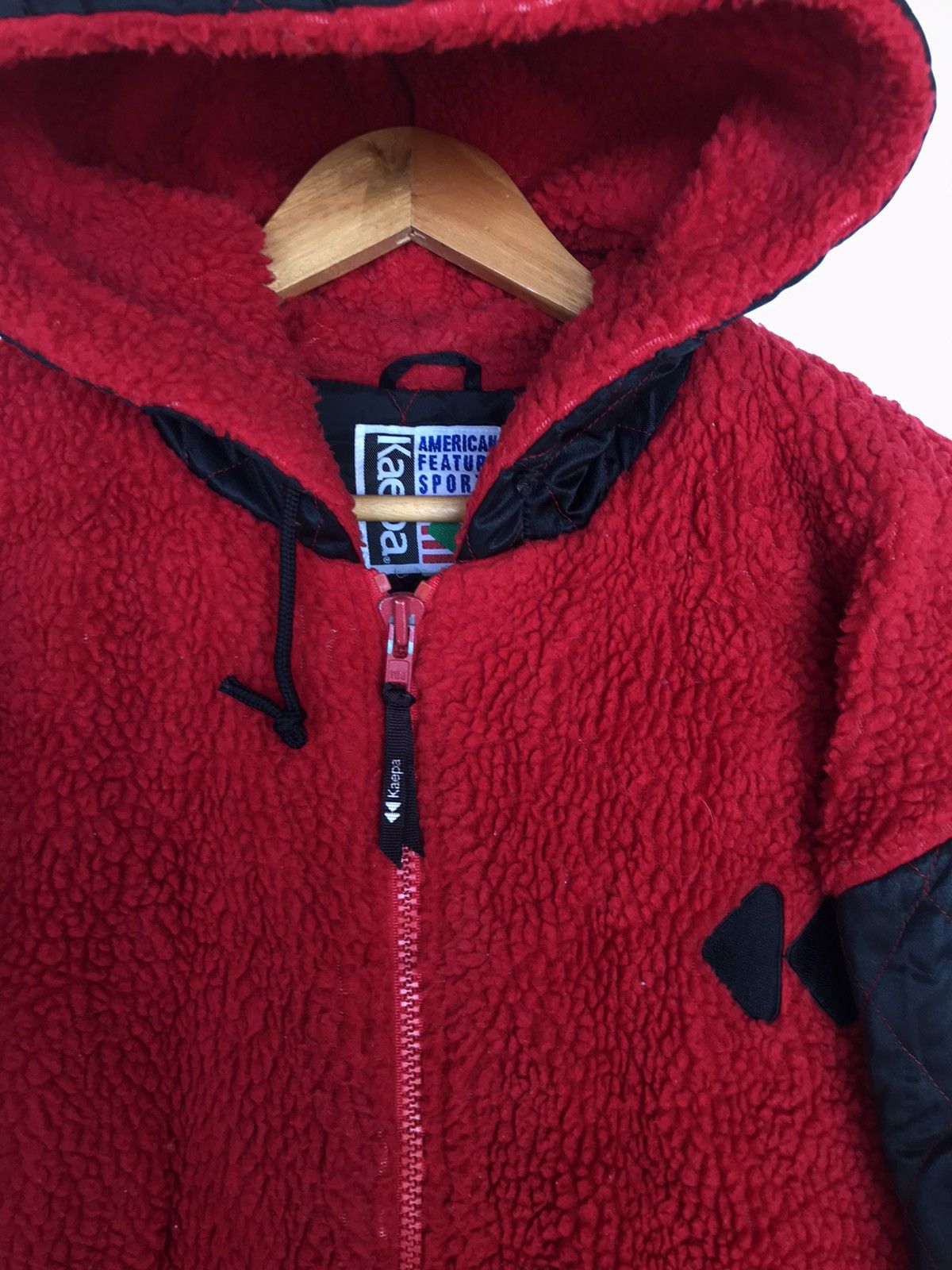 Vintage Vintage Kaepa Deep Pile Fleece Hoodie Sherpa Jacket Size US L / EU 52-54 / 3 - 4 Thumbnail