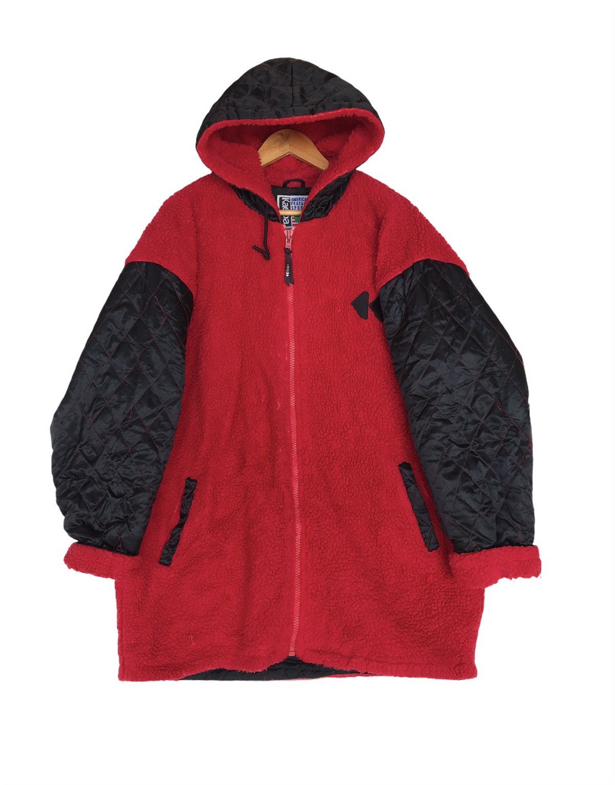Vintage Vintage Kaepa Deep Pile Fleece Hoodie Sherpa Jacket Size US L / EU 52-54 / 3 - 2 Thumbnail