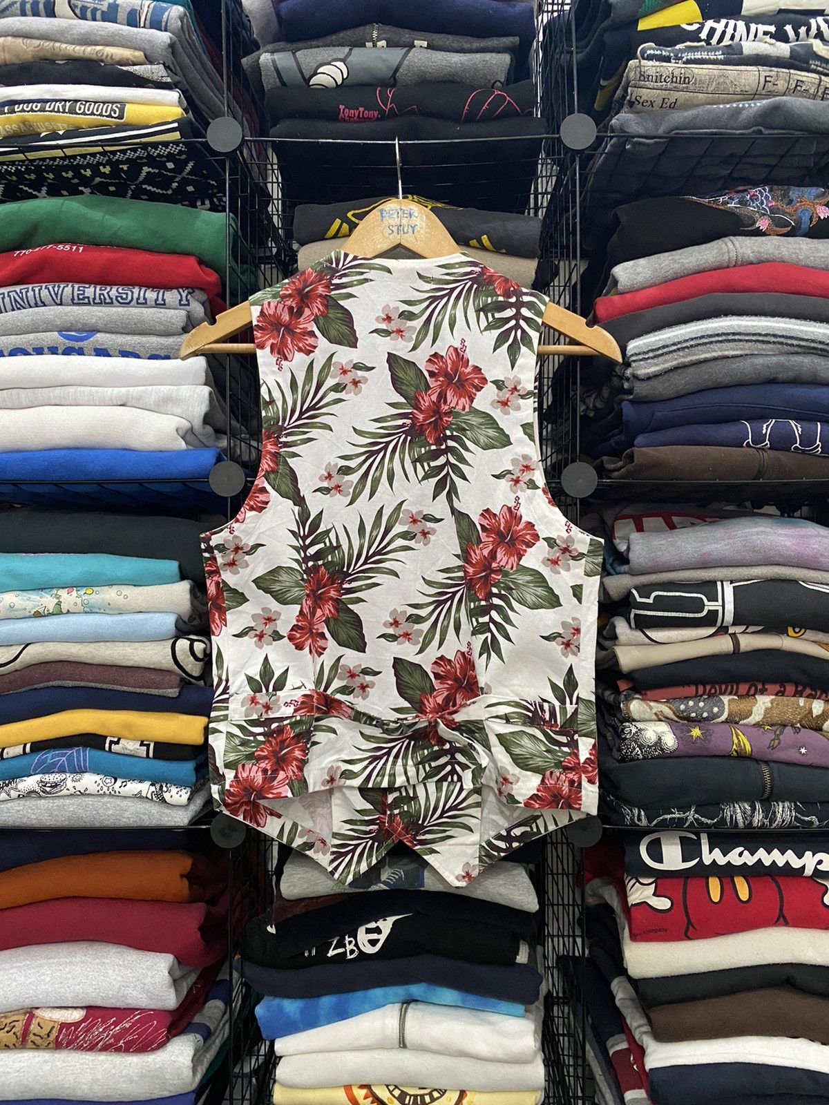 Japanese Brand Bemo exclusive label flower vest Size US M / EU 48-50 / 2 - 2 Thumbnail
