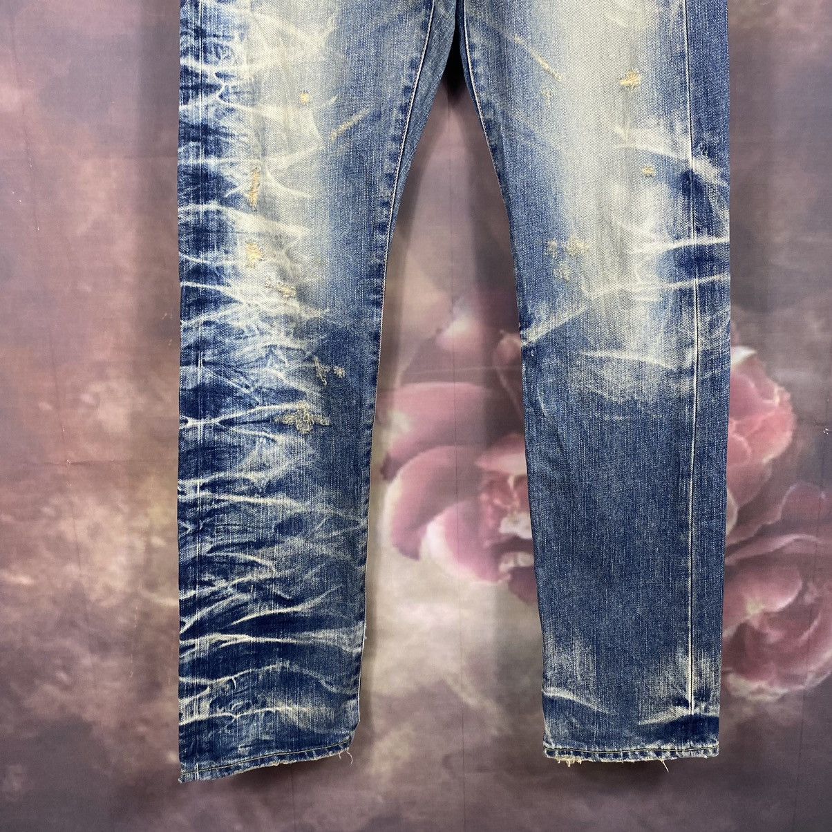 Japanese Brand × Jean × Vintage RARE🔥Vintage Japanese SOF Honeycomb Rare Design Denim Jeans Size US 32 / EU 48 - 4 Thumbnail