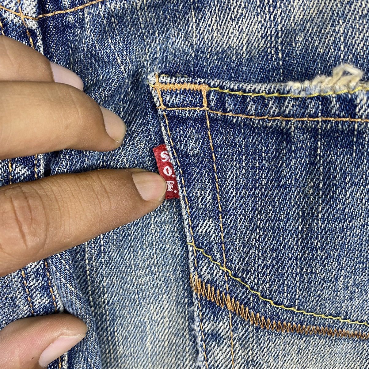 Japanese Brand × Jean × Vintage RARE🔥Vintage Japanese SOF Honeycomb Rare Design Denim Jeans Size US 32 / EU 48 - 11 Thumbnail