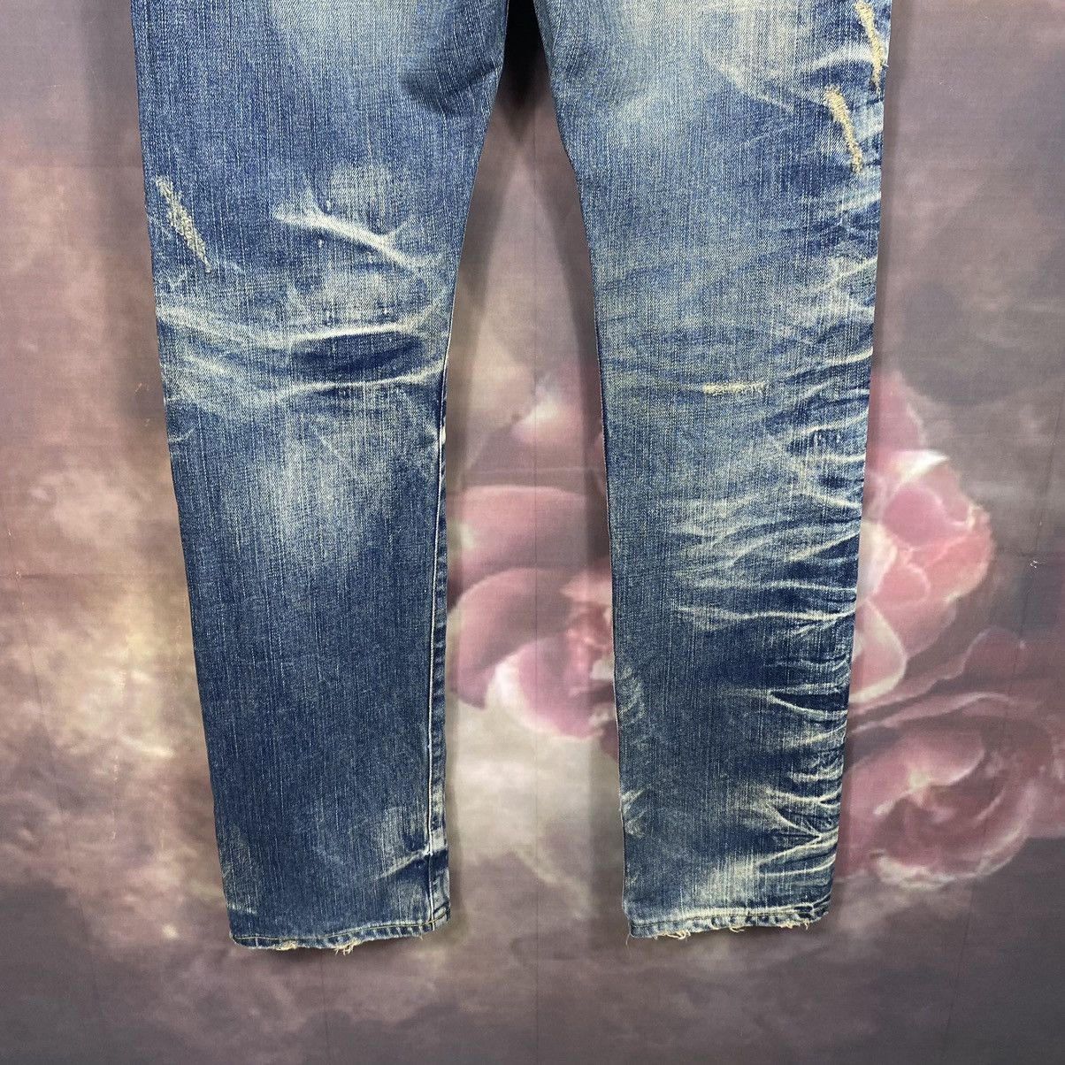 Japanese Brand × Jean × Vintage RARE🔥Vintage Japanese SOF Honeycomb Rare Design Denim Jeans Size US 32 / EU 48 - 10 Thumbnail
