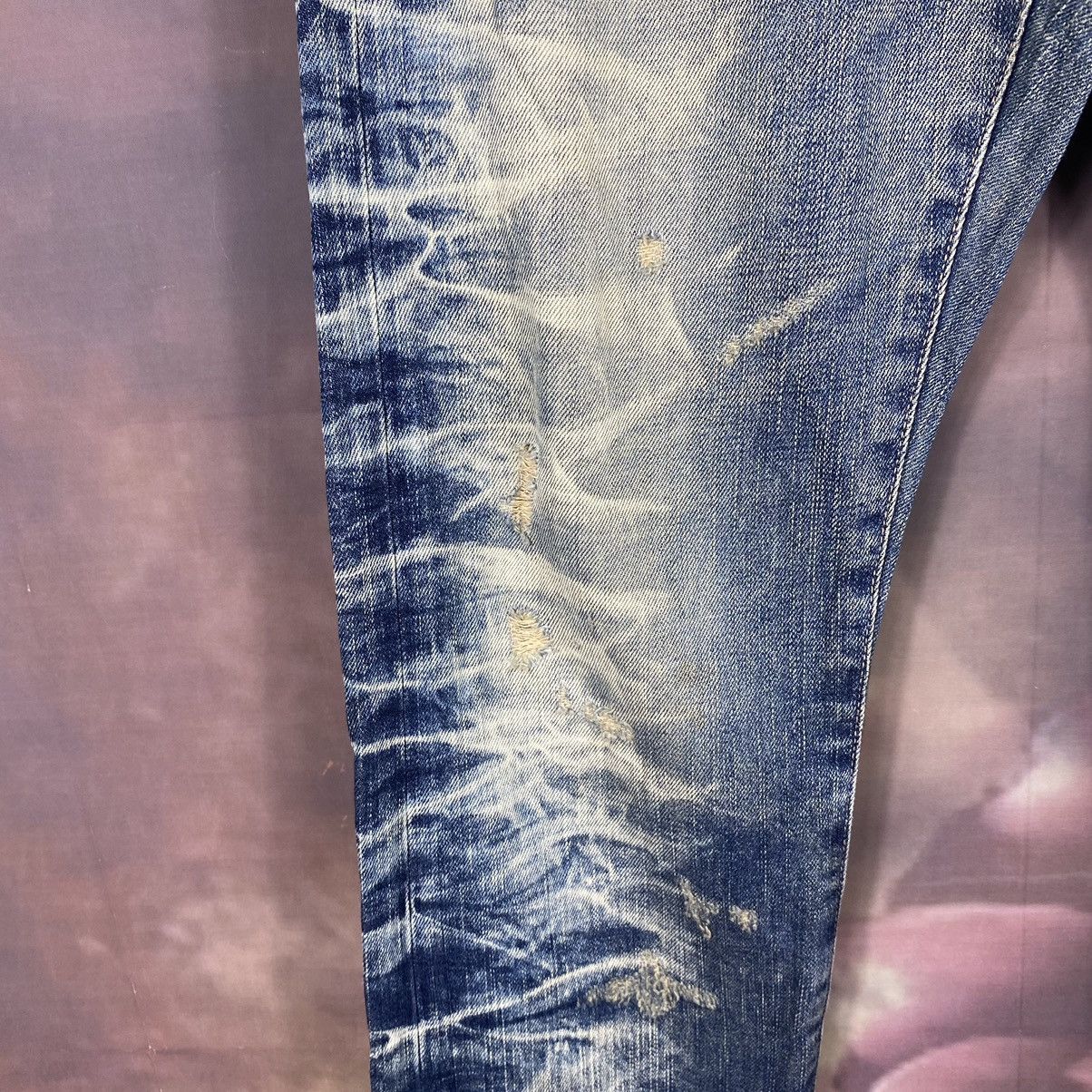 Japanese Brand × Jean × Vintage RARE🔥Vintage Japanese SOF Honeycomb Rare Design Denim Jeans Size US 32 / EU 48 - 8 Thumbnail