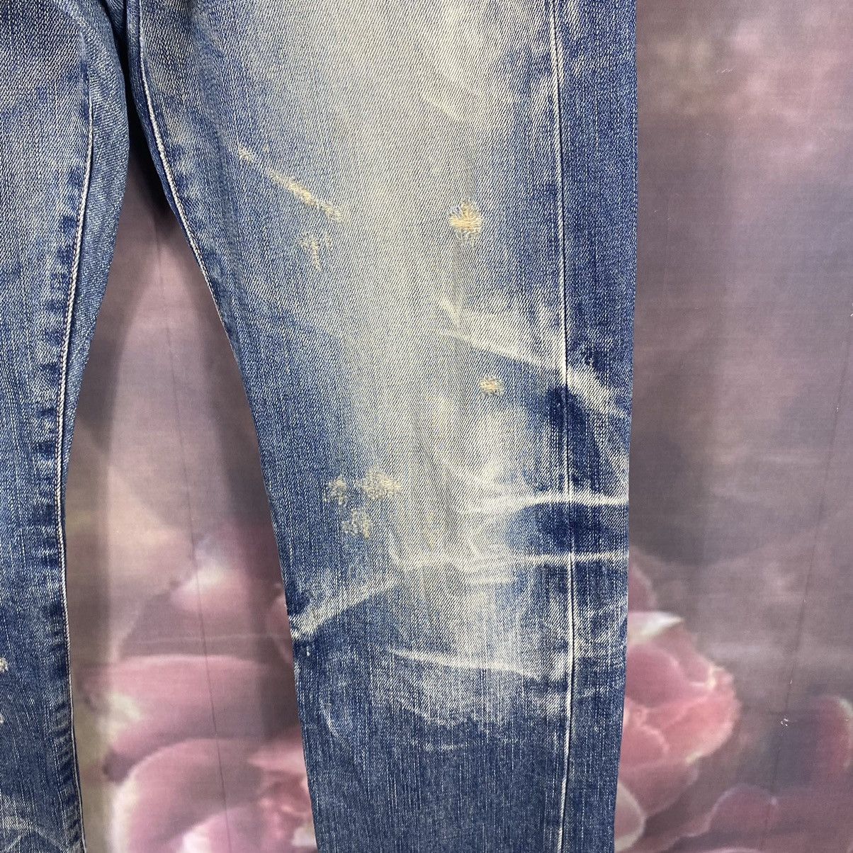 Japanese Brand × Jean × Vintage RARE🔥Vintage Japanese SOF Honeycomb Rare Design Denim Jeans Size US 32 / EU 48 - 7 Thumbnail