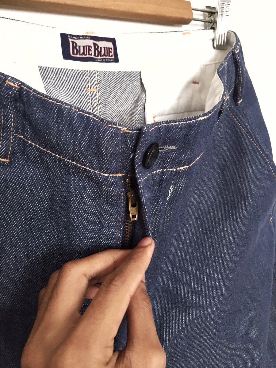 Blue Blue Japan Blue Blue 🇯🇵 Indigo Made Straight Cut Cargo Pants Size US 31 - 3 Thumbnail