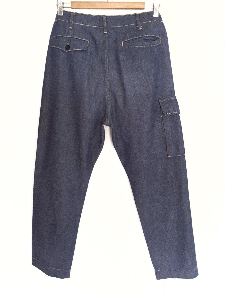 Blue Blue Japan Blue Blue 🇯🇵 Indigo Made Straight Cut Cargo Pants Size US 31 - 4 Thumbnail