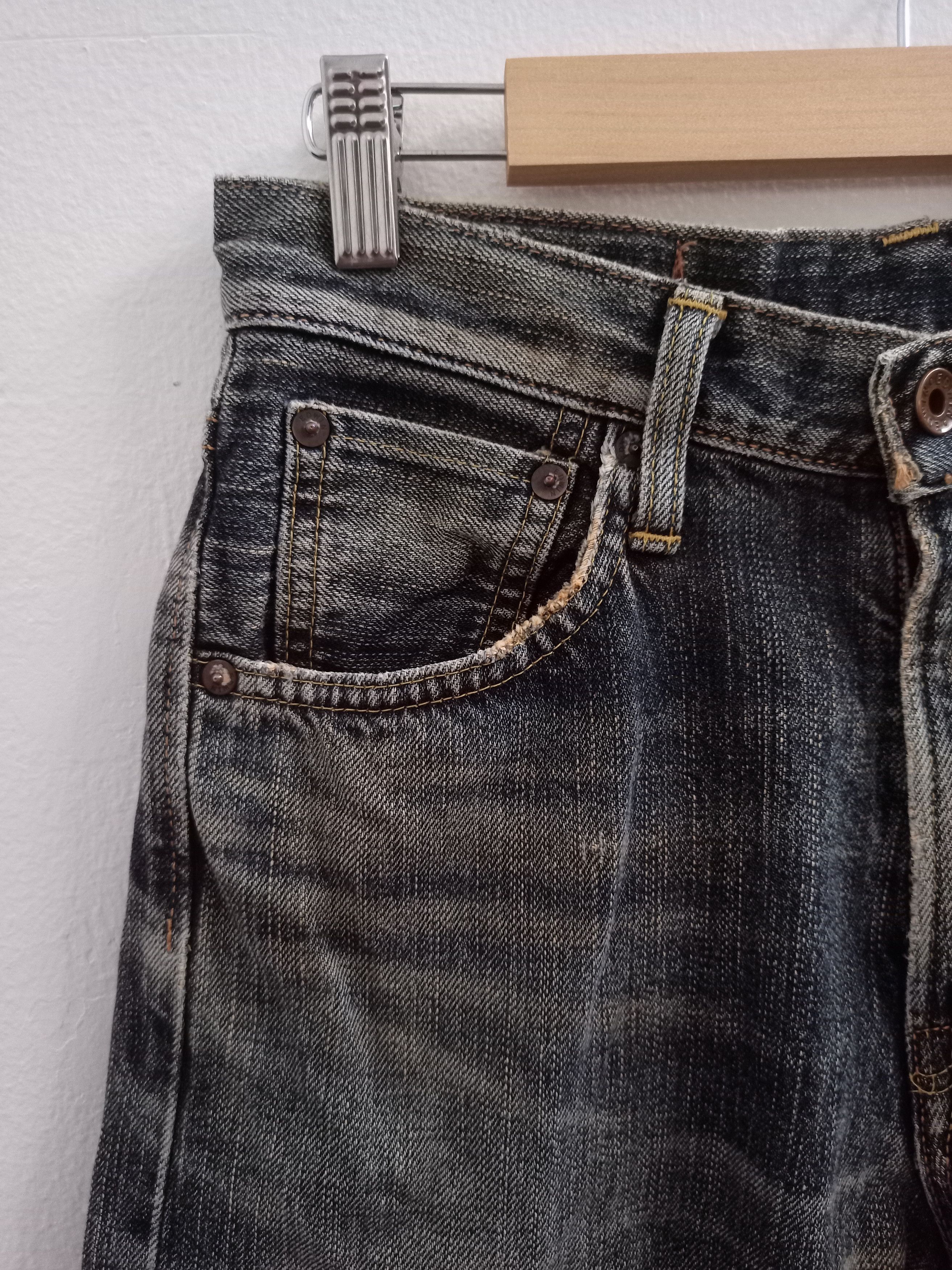 Edwin Vintage Edwin 505z Selvedge Black Faded Jeans Size US 28 / EU 44 - 8 Thumbnail