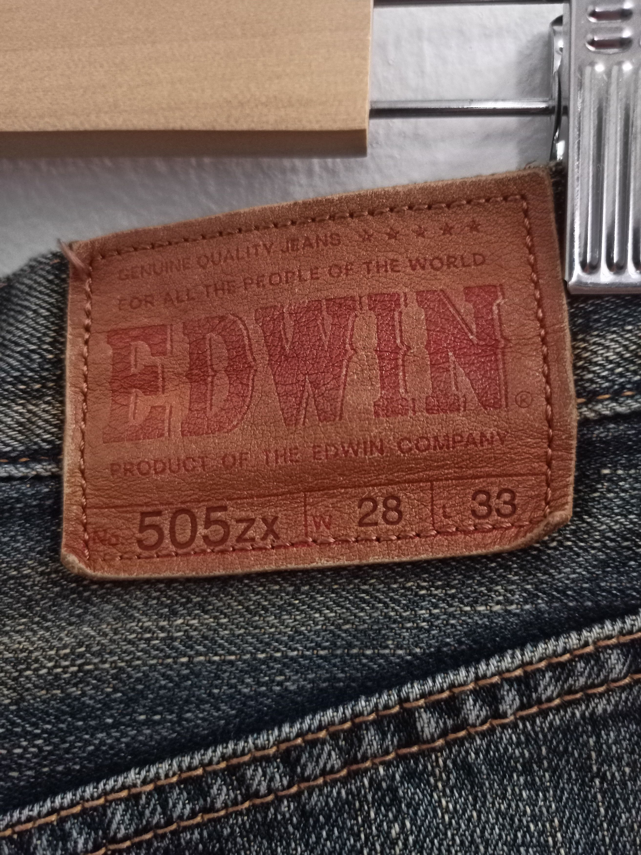 Edwin Vintage Edwin 505z Selvedge Black Faded Jeans Size US 28 / EU 44 - 17 Thumbnail