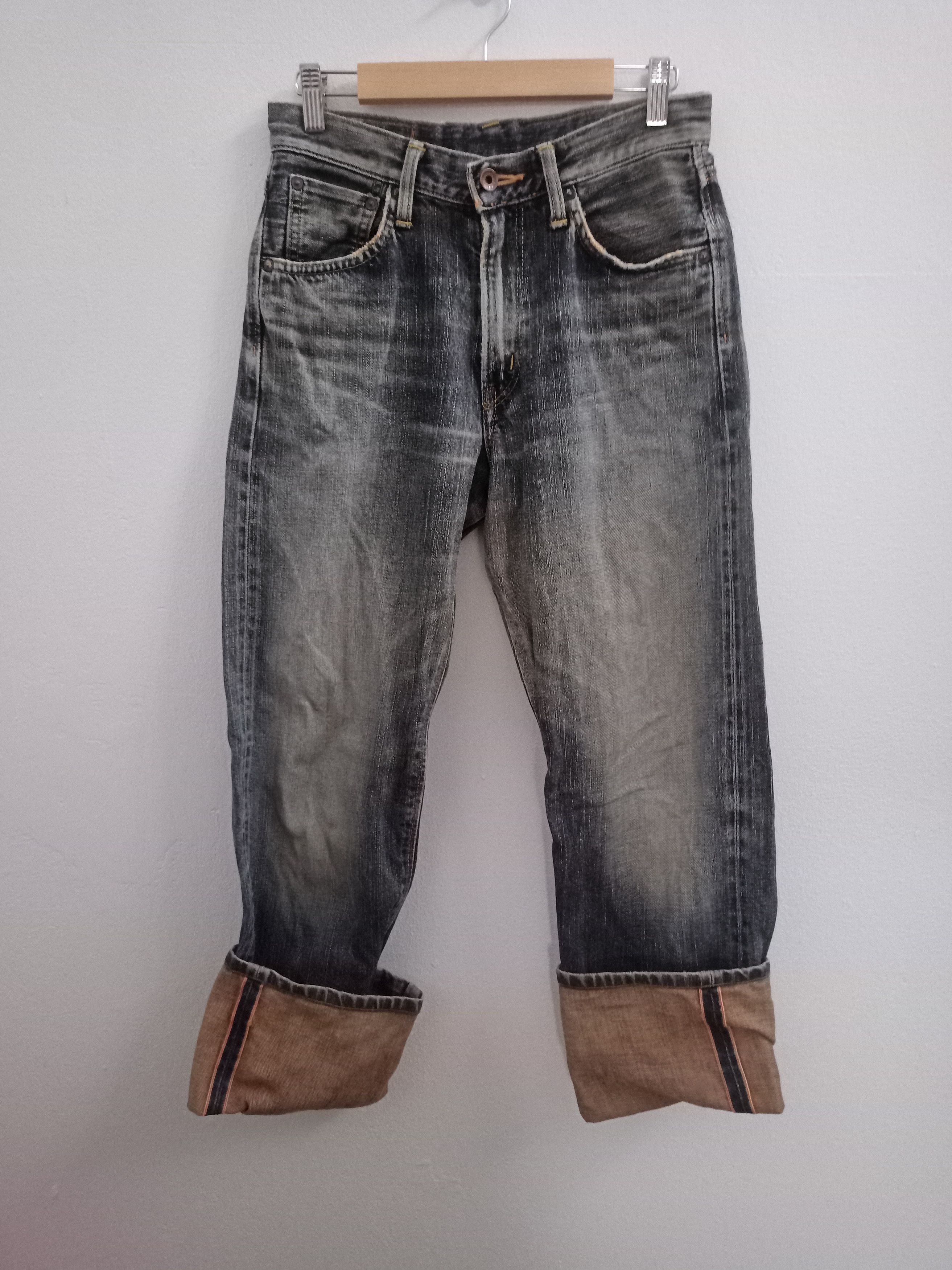 Edwin Vintage Edwin 505z Selvedge Black Faded Jeans Size US 28 / EU 44 - 18 Thumbnail