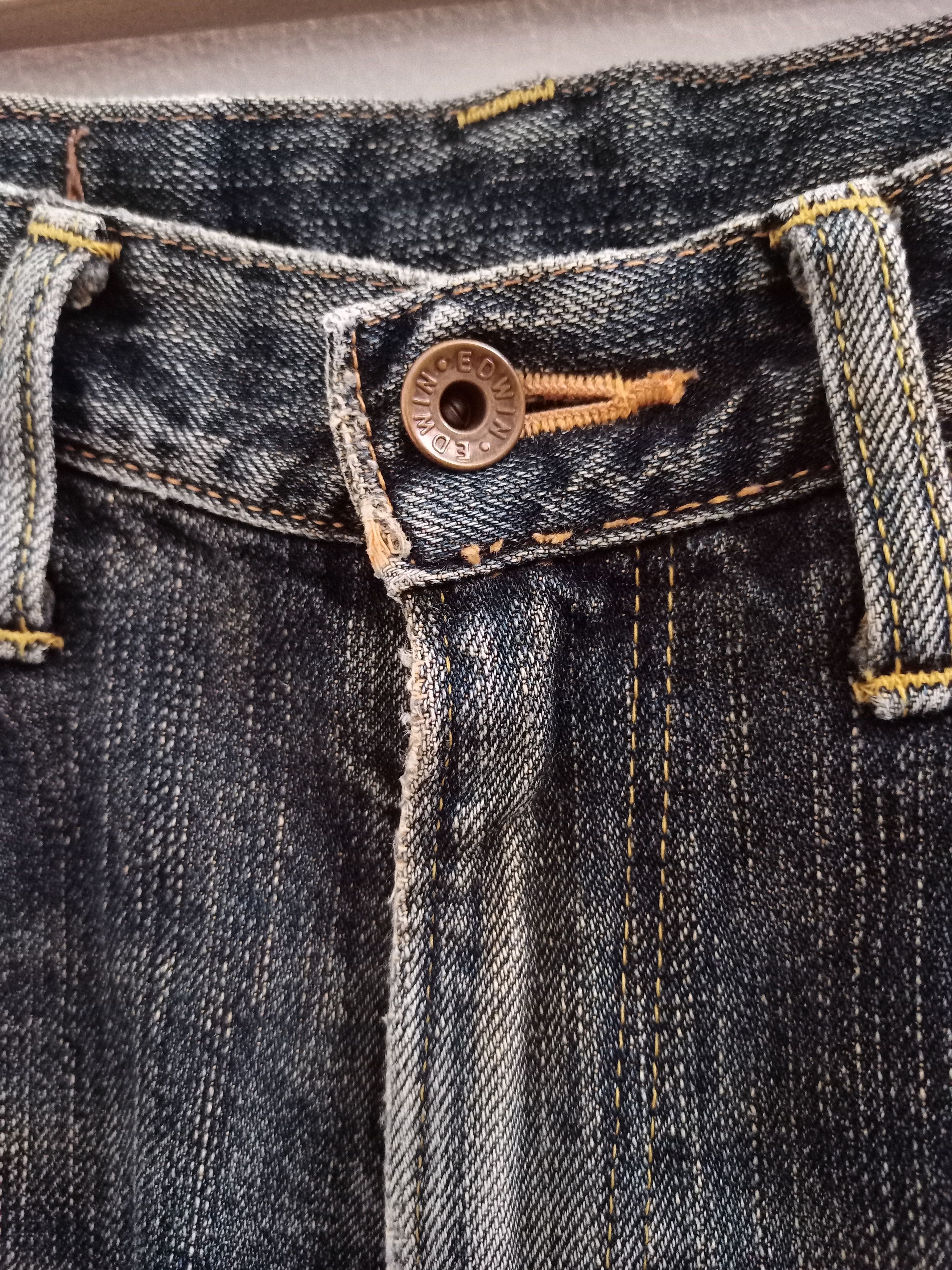 Edwin Vintage Edwin 505z Selvedge Black Faded Jeans Size US 28 / EU 44 - 7 Thumbnail