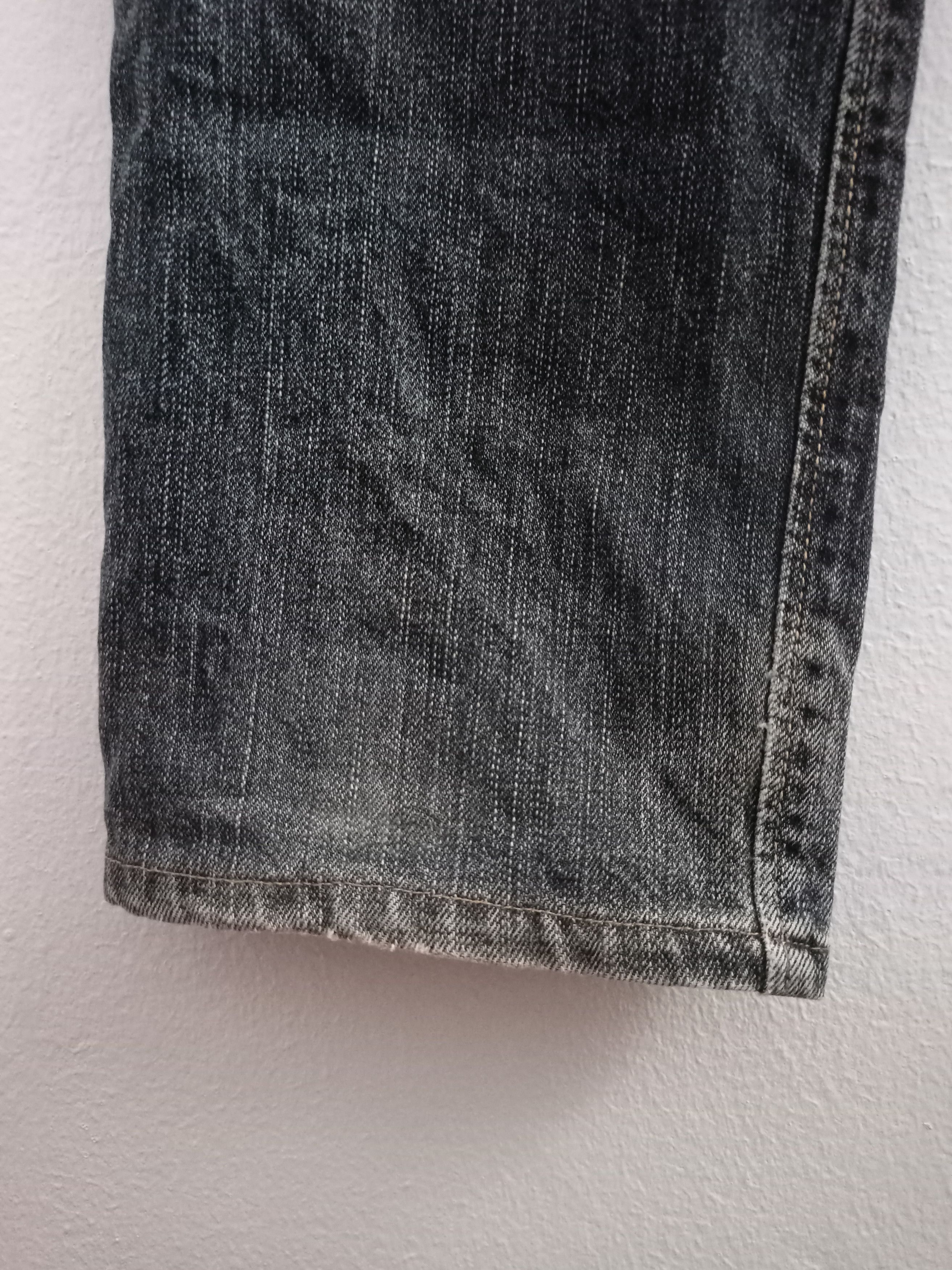 Edwin Vintage Edwin 505z Selvedge Black Faded Jeans Size US 28 / EU 44 - 14 Thumbnail