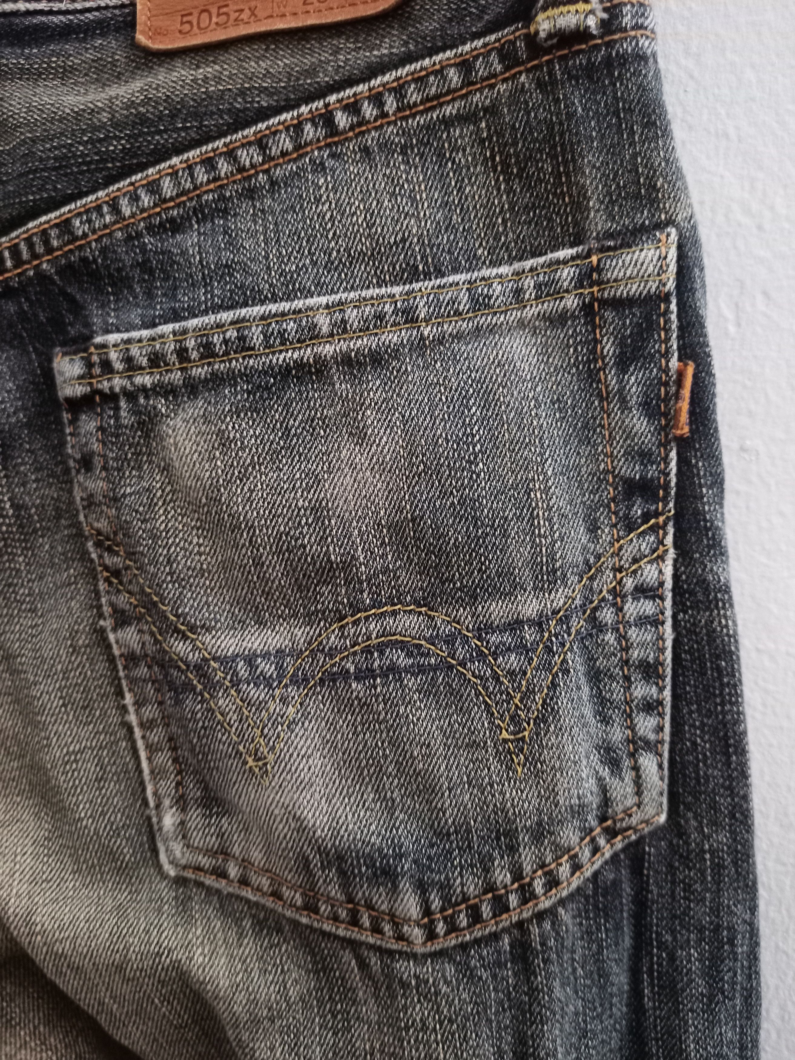 Edwin Vintage Edwin 505z Selvedge Black Faded Jeans Size US 28 / EU 44 - 16 Thumbnail