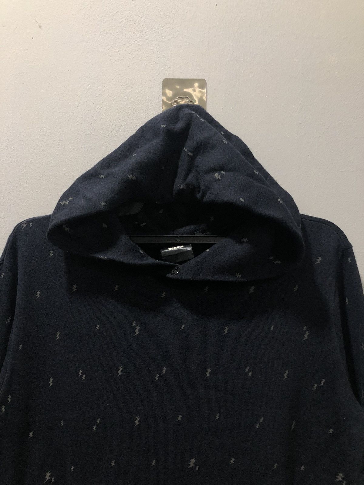 Beams Plus × Japanese Brand Beams lightning Dark Blue Hoodie Size US L / EU 52-54 / 3 - 6 Thumbnail