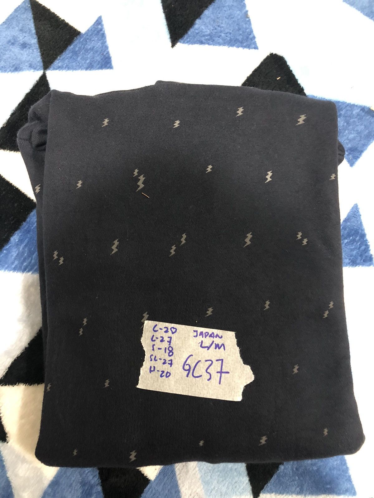 Beams Plus × Japanese Brand Beams lightning Dark Blue Hoodie Size US L / EU 52-54 / 3 - 16 Thumbnail