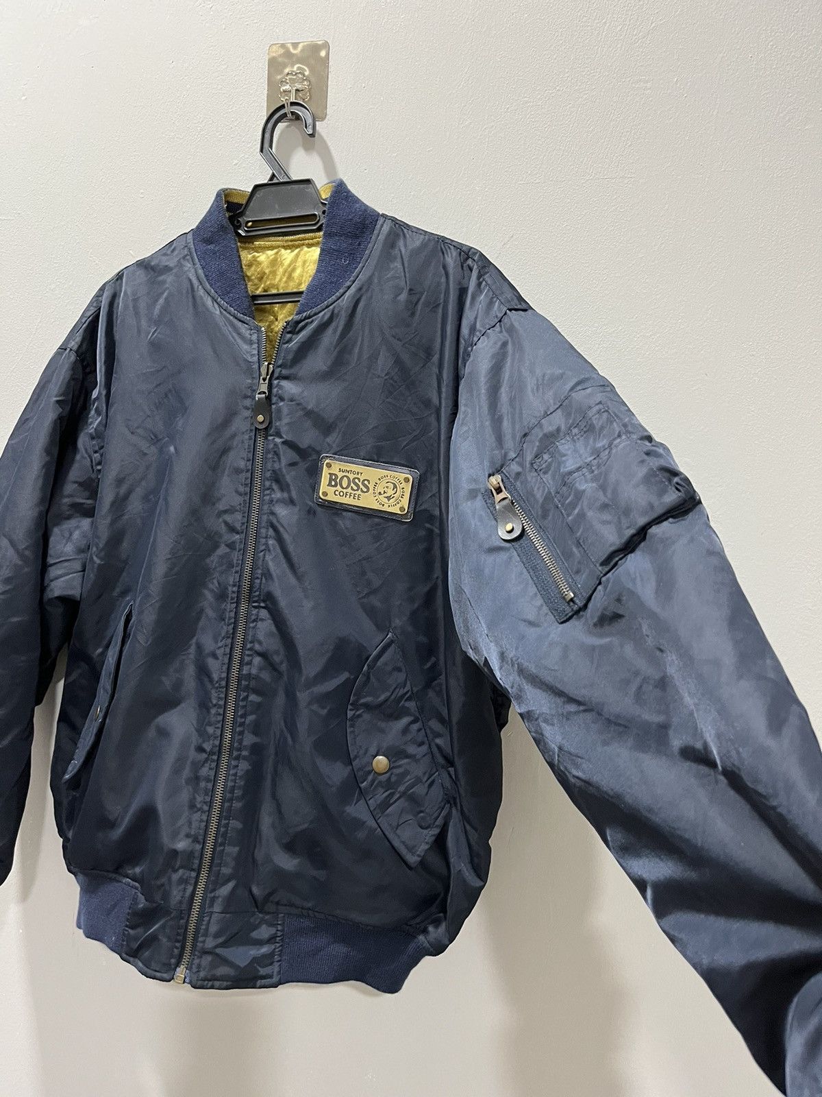Japanese Brand Japanese Suntory Boss Coffee Revisible Bomber Jacket Size US M / EU 48-50 / 2 - 12 Thumbnail