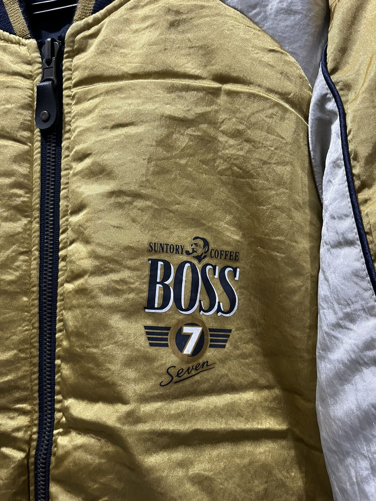 Japanese Brand Japanese Suntory Boss Coffee Revisible Bomber Jacket Size US M / EU 48-50 / 2 - 4 Thumbnail
