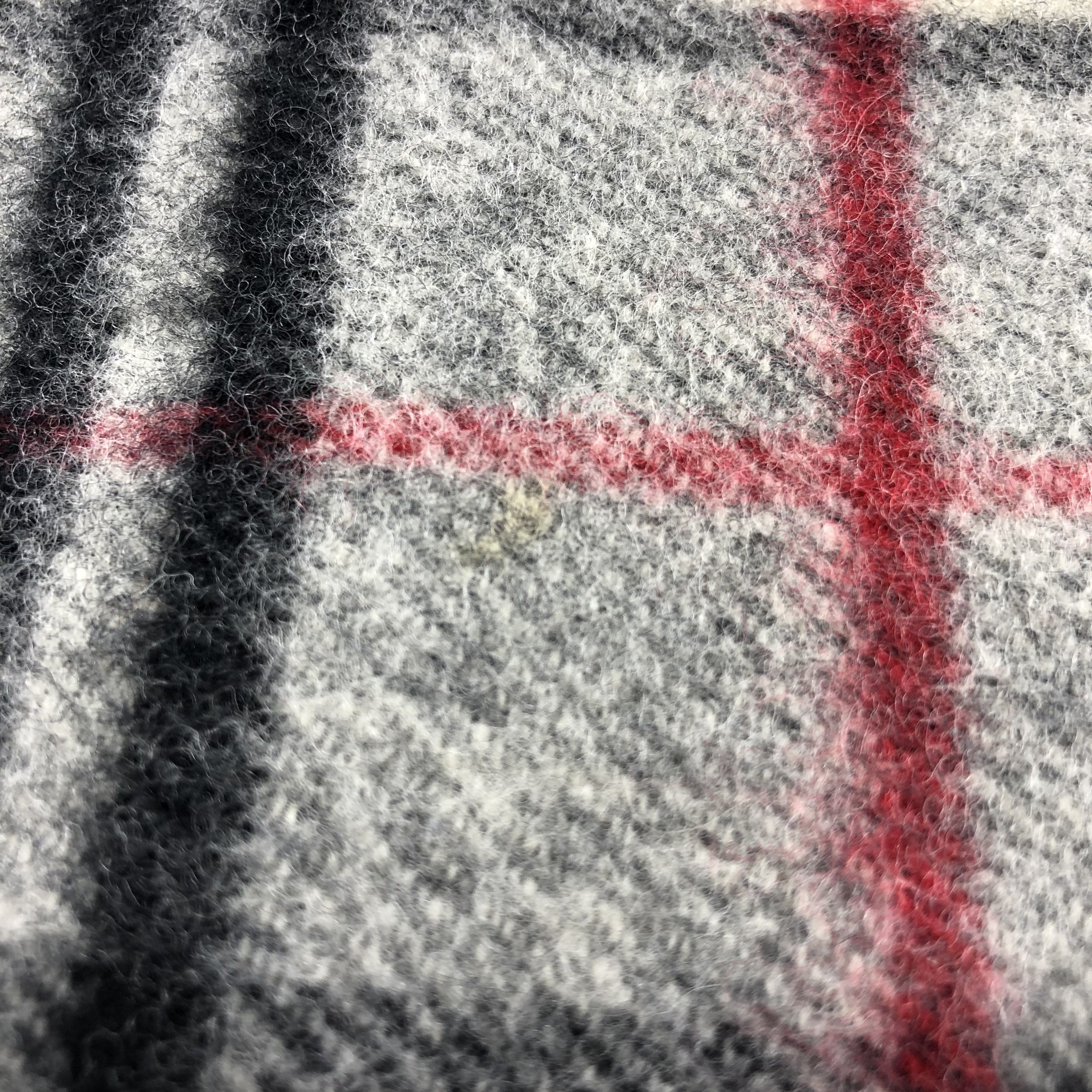 Burberry Burberrys Nova Check Grey Wool Scarf Muffler V660 Size ONE SIZE - 7 Thumbnail