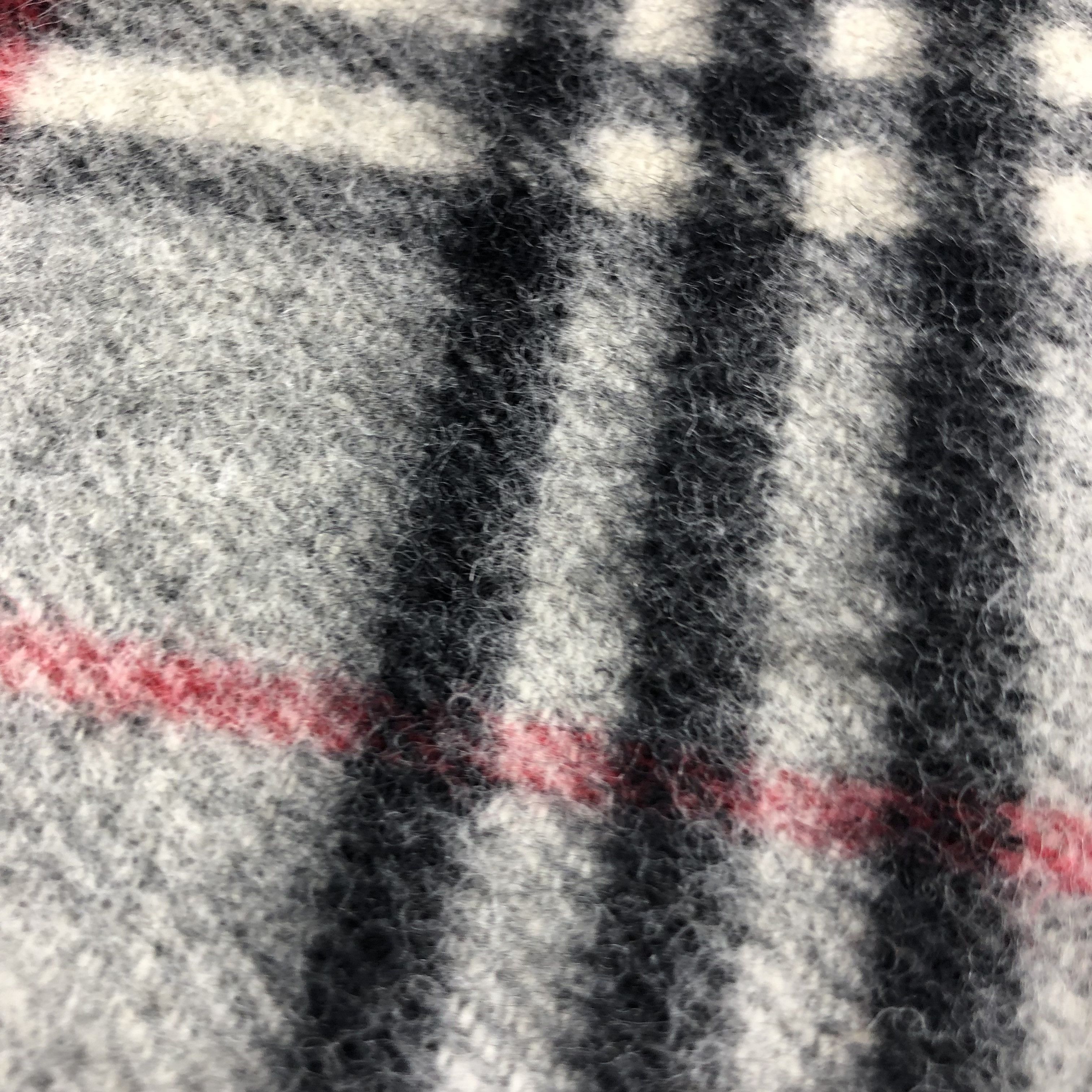 Burberry Burberrys Nova Check Grey Wool Scarf Muffler V660 Size ONE SIZE - 6 Thumbnail