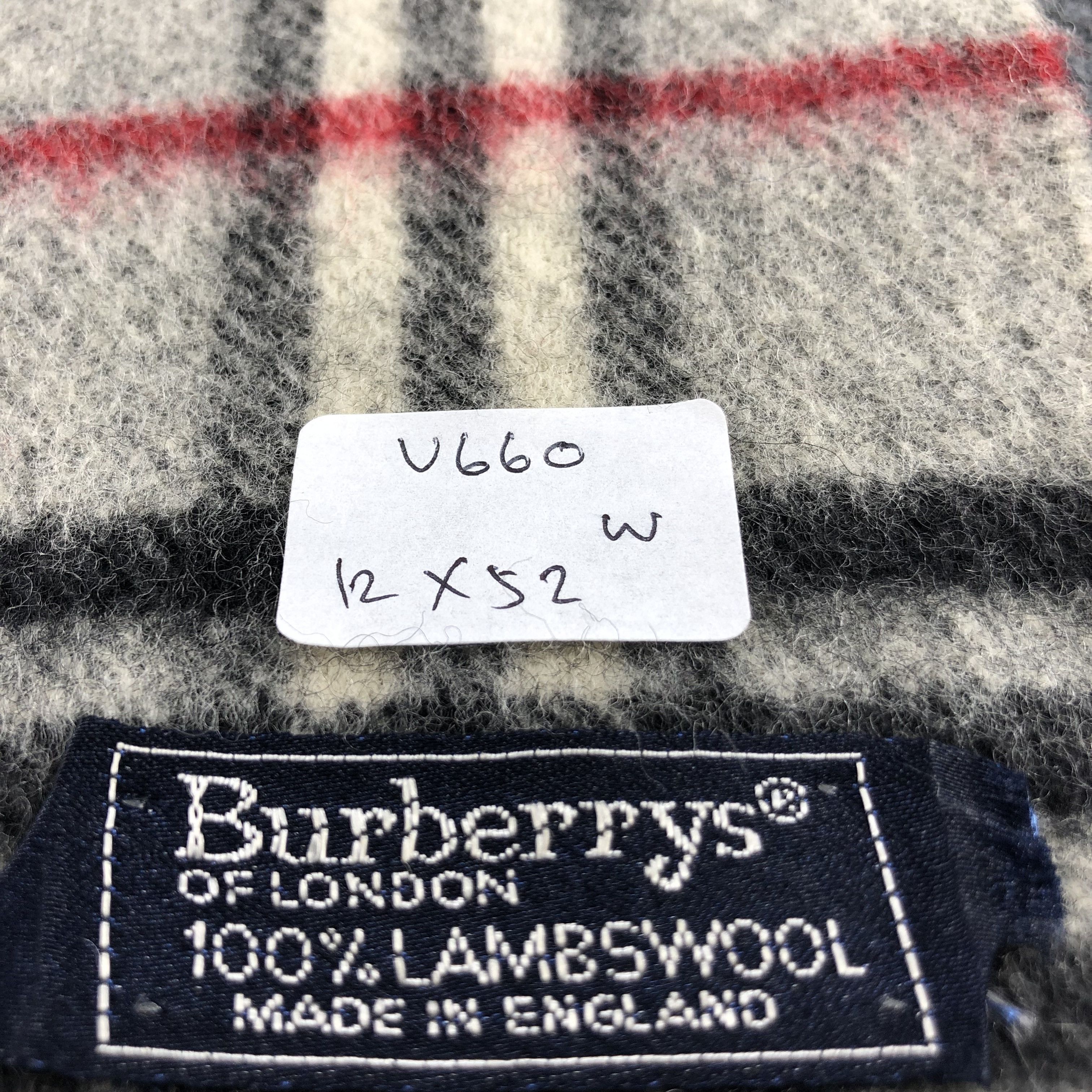 Burberry Burberrys Nova Check Grey Wool Scarf Muffler V660 Size ONE SIZE - 10 Thumbnail
