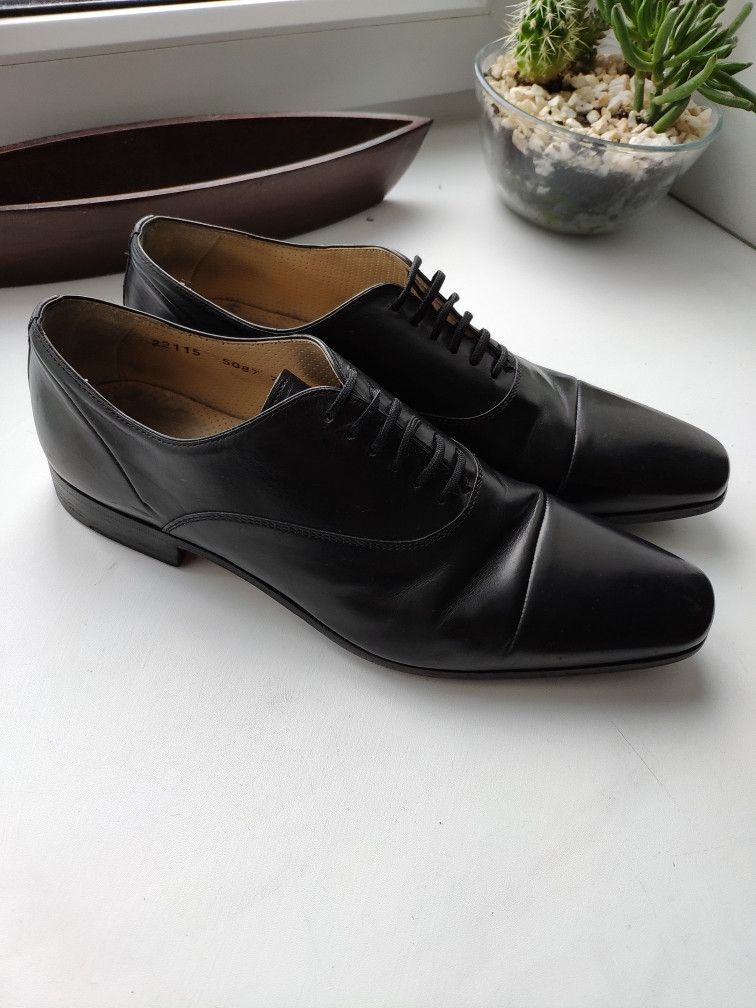Premiata Stitched black derbies.Like Saint Laurent A1923 Poell Size US 7.5 / EU 40-41 - 4 Thumbnail